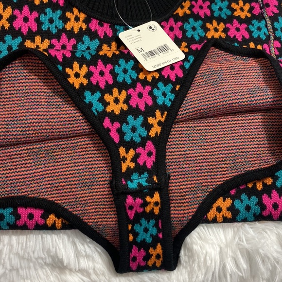 NWT- Free People Winter Warmer Bodysuit in Party Combo - Size: Small & Med - Picture 12 of 15